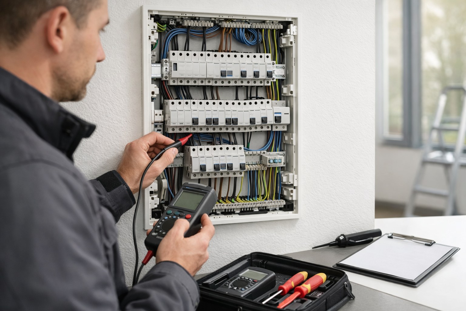 Erstprüfung einer neuen elektrischen Anlage vor Inbetriebnahme